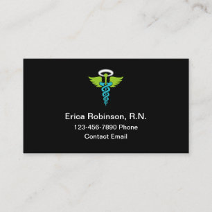 Registered Nurse Visiting Angel Medical Business Card