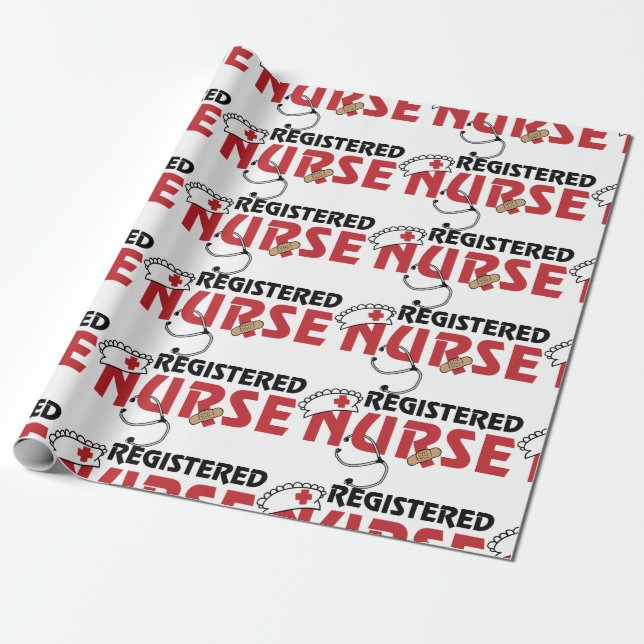 Registered Nurse Wrapping Paper (Unrolled)
