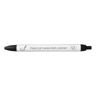 Registered partnership witnesses - black ink pen
