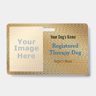 Registered Therapy Dog Badge ID Badge