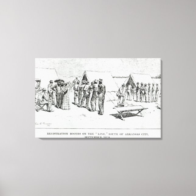 Registration Booths Canvas Print (Front)