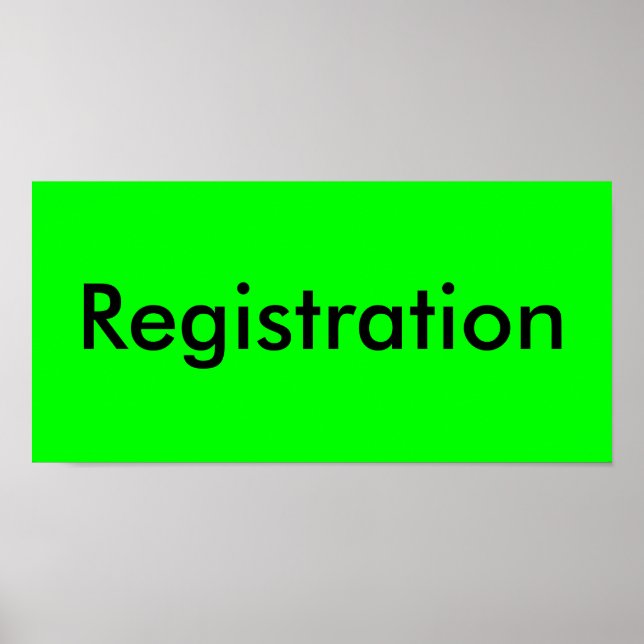 Registration Poster (Front)