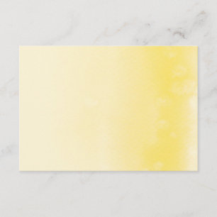 REGISTRY CARD :: ombre watercolor yellow