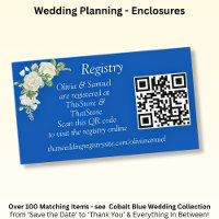 Registry - Cobalt Blue & White Roses Wedding Suite