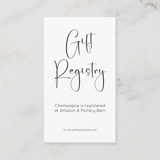 Registry Modern Pickleball Bridal Shower QR Code Enclosure Card (Front)