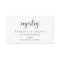 Registry Wedding Invitation Insert Enclosure Card