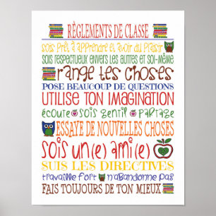Reglements de Classe Poster