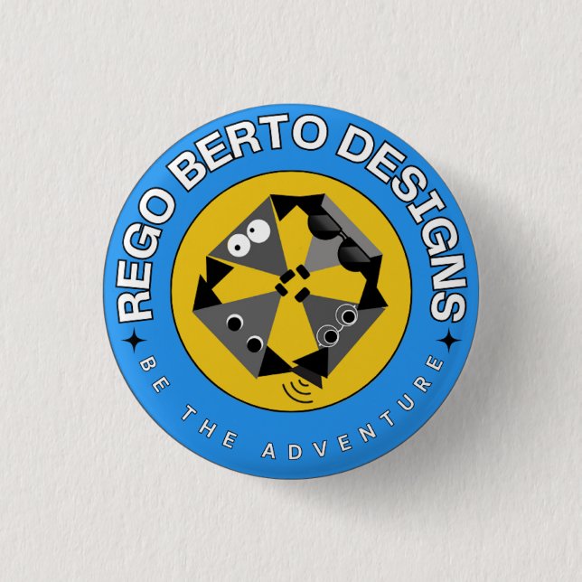 Rego Berto Button-Get Enough Sleep 3 Cm Round Badge (Front)