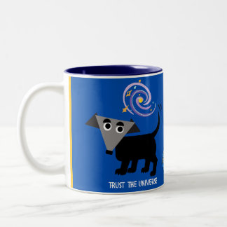 Rego Berto Mug, "Trust the Universe." Two-Tone Two-Tone Coffee Mug