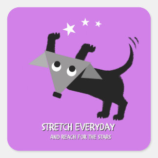 Rego Berto's "Stretch Everyday" Square Sticker