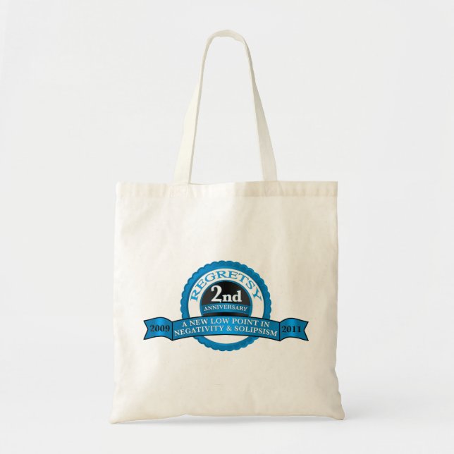 Regretsy 2 Year Anniversary Tote Bag (Front)