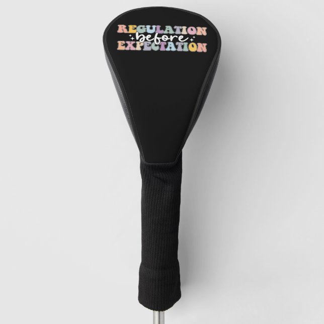 Regulation Before Expectation Groovy Golf Head Cover (Front)