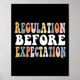 Regulation Before Expectation Groovy SPED Teacher  Poster