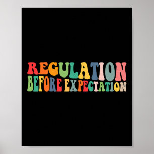 Regulation Before Expectation Occupational Therapy Poster