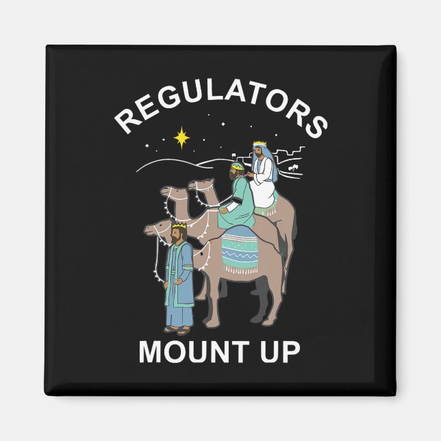 Regulator Mount Cute Up Christmas Three Kings Rein Magnet (Front)