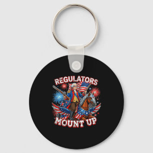 Regulators mount up george washington funny 4th of key ring