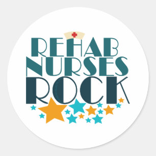 Rehab Nurses Rock Classic Round Sticker