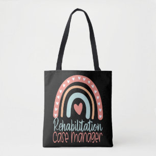 Rehabilitation Case Manager Boho Rainbow Tote Bag