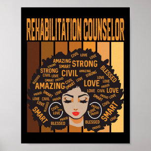 Rehabilitation Counsellor Powerful Black History M Poster