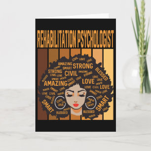 Rehabilitation Psychologist Black History Month Pr Card