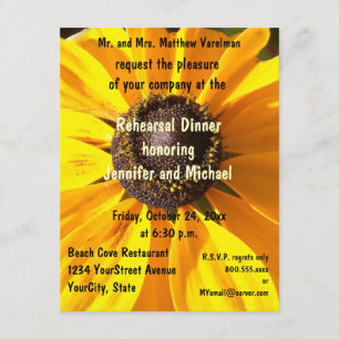 Rehearsal Dinner Flower Invitation