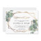 Rehearsal dinner geo eucalyptus invitation