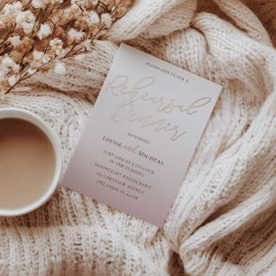 Rehearsal Dinner Gold Calligraphy Weddinging