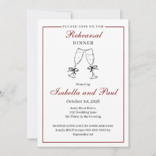 Rehearsal Dinner Invitation