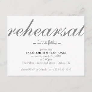 Rehearsal Dinner Invitation