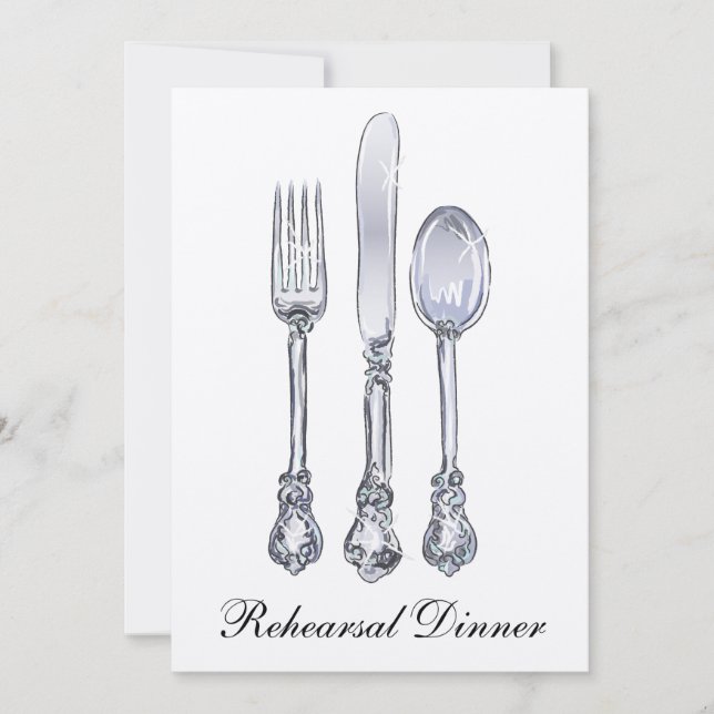 Rehearsal Dinner Invitation (Front)
