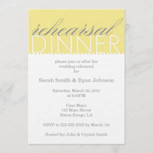 Rehearsal Dinner Invitation