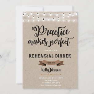 Rehearsal dinner invitation