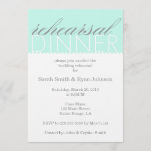 Rehearsal Dinner Invitation