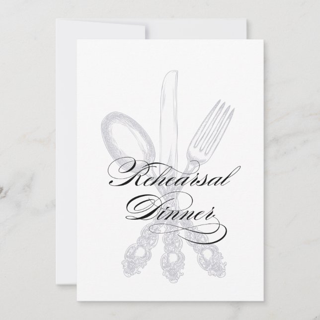 Rehearsal Dinner Invitation (Front)