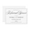 Rehearsal Dinner Invitation Black on Custom Colour