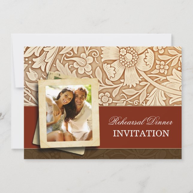 rehearsal dinner invitations with photo (Front)