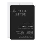 Rehearsal Dinner Invite | The Night Before