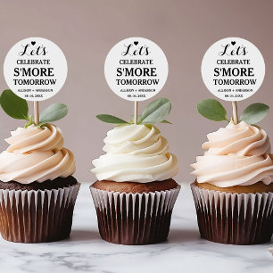 Rehearsal Dinner Let's celebrate S'more Love  Classic Round Sticker