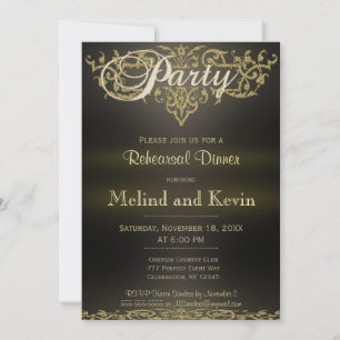 Rehearsal Dinner Modern Elegance Invitation