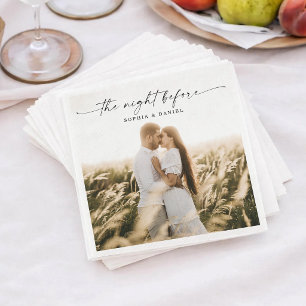 Rehearsal Dinner Napkin The Night Before