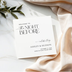 Rehearsal Dinner Napkin The Night Before Napkins