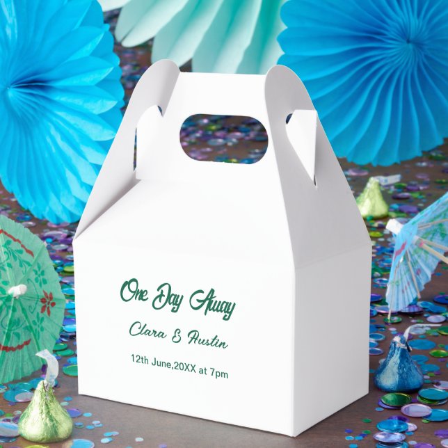 Rehearsal dinner One day away night before name da Favour Box (Party)