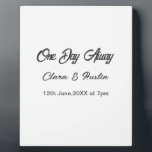 Rehearsal dinner One day away night before name da Plaque<br><div class="desc">design</div>