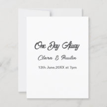 Rehearsal dinner One day away night before name da