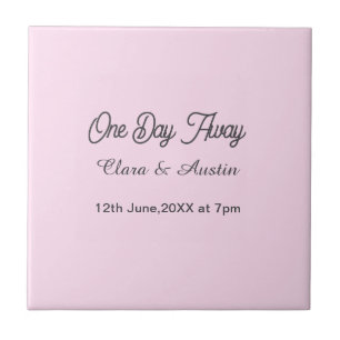 Rehearsal dinner One day away night before name da Tile