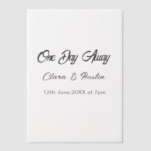 Rehearsal dinner One day away night before name da Vellum Invitations