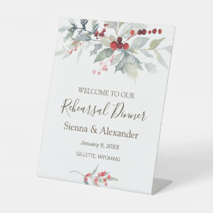  Rehearsal Dinner Pedestal Sign