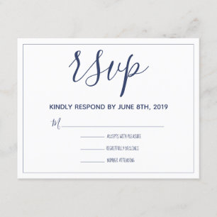 Rehearsal Dinner RSVP Invitation