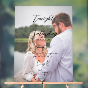 rehearsal dinner sign 