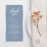Rehearsal Dinner Thank you Place Setting Card<br><div class="desc">Share the love and show your appreciation to your guests, when they sit down at their seat and read this personalised charming thank you place card. It's a wonderful way to kick off your special day celebration! This card is sure to set the tone for an unforgettable event. The thank...</div>